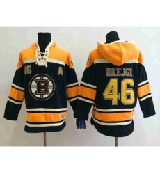 nhl jerseys boston bruins #46 hrejgi black-yellow[pullover hooded sweatshirt patch A]