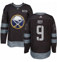 Mens Adidas Buffalo Sabres 9 Derek Roy Premier Black 1917 2017 100th Anniversary NHL Jersey 