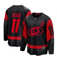 Men Carolina Hurricanes 11 Jordan Staal Black Red Stadium Series Breakaway Stitched Jersey