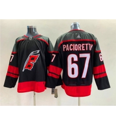 Men Carolina Hurricanes 67 Max Pacioretty Black Stitched Jersey