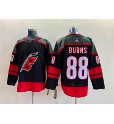 Men Carolina Hurricanes 88 Brent Burns Black Stitched Jersey