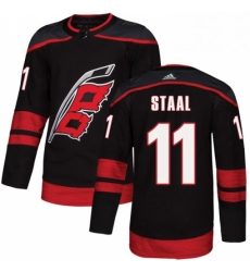 Mens Adidas Carolina Hurricanes 11 Jordan Staal Authentic Black Alternate NHL Jersey 