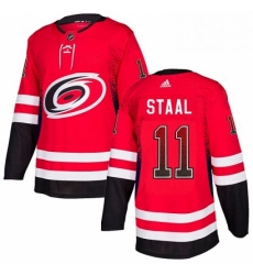 Mens Adidas Carolina Hurricanes 11 Jordan Staal Authentic Red Drift Fashion NHL Jersey 