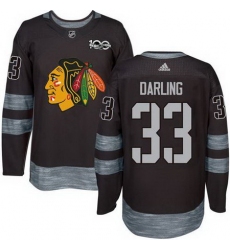 Blackhawks #33 Scott Darling Black 1917 2017 100th Anniversary Stitched NHL Jersey