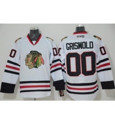 Chicago Blackhawks #00 Clark Griswold White CCM Throwback Stitched NHL Jersey