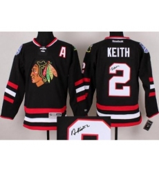 Chicago Blackhawks 2 Duncan Keith Black 2014 Stadium Series Signed Jerseys