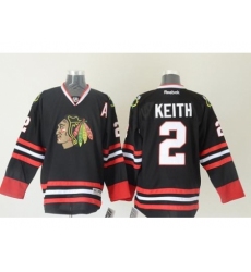 Chicago Blackhawks #2 Duncan Keith Black Stitched NHL Jersey