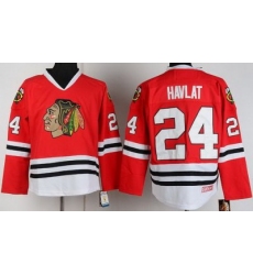 Chicago Blackhawks 24 Martin Havlat Red CCM Throwback NHL Jerseys