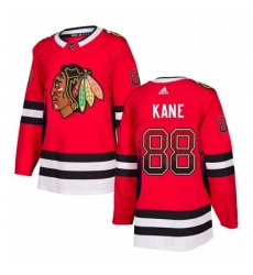 Mens Adidas Chicago Blackhawks 88 Patrick Kane Authentic Red Drift Fashion NHL Jersey 