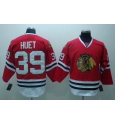 RBK Chicago Blackhawks #39 HUET jersey red