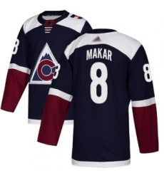 Adidas Colorado Avalanche 8 Cale Makar Navy Alternate Authentic Stitched NHL Jersey