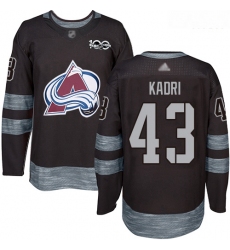 Avalanche #43 Nazem Kadri Black 1917 2017 100th Anniversary Stitched Hockey Jersey