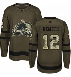 Youth Adidas Colorado Avalanche 12 Patrik Nemeth Premier Green Salute to Service NHL Jersey 