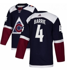 Youth Adidas Colorado Avalanche 4 Tyson Barrie Authentic Navy Blue Alternate NHL Jersey 