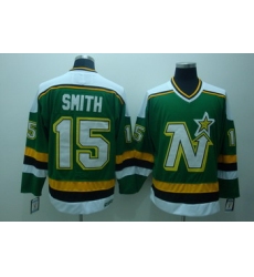 Dalls Stars 15 Smith Green Jerseys CCM