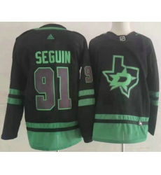 Men's Dallas Stars #91 Tyler Seguin Black 2022 Stitched NHL Jersey