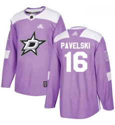 Stars #16 Joe Pavelski Purple Authentic Fights Cancer Stitched Hockey Jersey