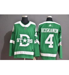 Stars 4 Miro Heiskanen Green 2020 Winter Classic Adidas Jersey