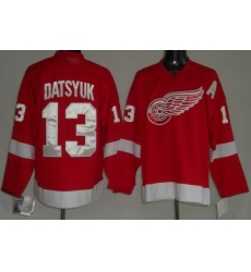 RBK Detoit Red Wings #13 Pavel Datsyuk Red