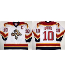 Men Florida Panthers 10 Pavel Bure White Stitched Jersey