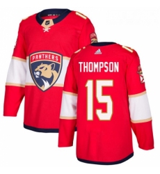 Youth Adidas Florida Panthers 15 Paul Thompson Premier Red Home NHL Jersey 