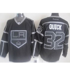 Los Angeles Kings #32 Jonathan Quick Black Ice Fashion NHL Jerseys