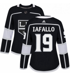 Womens Adidas Los Angeles Kings 19 Alex Iafallo Authentic Black Home NHL Jersey 