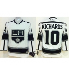 Kids Los Angeles Kings #10 Mike Richards White NHL Jerseys