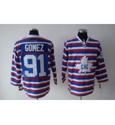 Hockey Montreal Canadiens #91 Scott Gomez strip Jersey