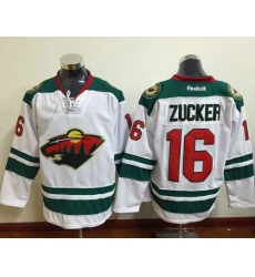 Minnesota Wild #16 Jason Zucker White Stitched NHL Jersey