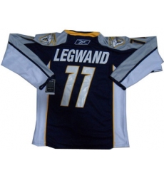 Nashville Predators 11 David Legwand dark blue ice hockey jerseys Holy