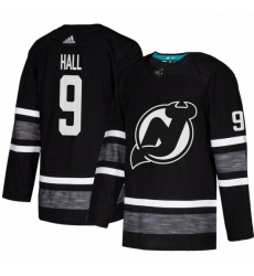 Mens Adidas New Jersey Devils 9 Taylor Hall Black 2019 All Star Game Parley Authentic Stitched NHL Jersey 