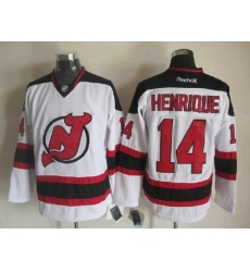 NHL Jerseys Devils #14 HENRIQUE white Jerseys