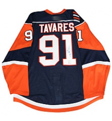 New York Islanders #91 John Tavares Dark blue jersey