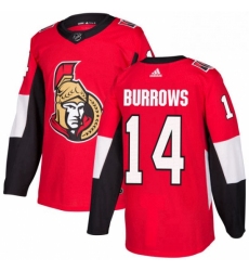 Mens Adidas Ottawa Senators 14 Alexandre Burrows Premier Red Home NHL Jersey 