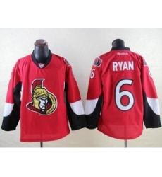 Ottawa Senators 6 Bobby Ryan Red Stitched NHL Jersey