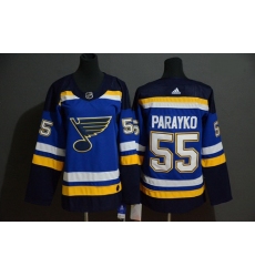 Blues 55 Colton Parayko Blue Adidas Jersey