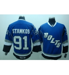 Tampa Bay Lightning 91 Stamkos Blue Jerseys BOLTS