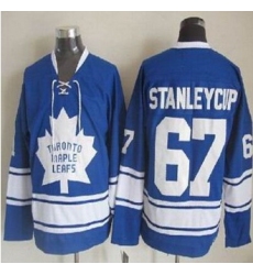 Toronto Maple Leafs #67 Stanley Cup Blue CCM Throwback Stitched NHL Jersey