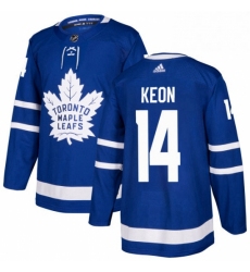 Youth Adidas Toronto Maple Leafs 14 Dave Keon Authentic Royal Blue Home NHL Jersey 