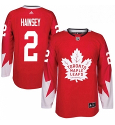 Youth Adidas Toronto Maple Leafs 2 Ron Hainsey Authentic Red Alternate NHL Jersey 