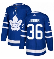 Youth Adidas Toronto Maple Leafs 36 Josh Jooris Authentic Royal Blue Home NHL Jersey 