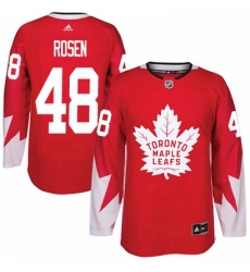 Youth Adidas Toronto Maple Leafs 48 Calle Rosen Authentic Red Alternate NHL Jersey 