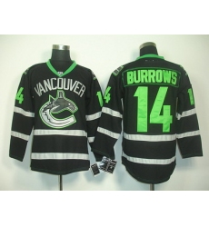 nhl vancouver canucks #14 burrows black jerseys