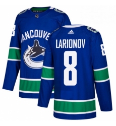 Youth Adidas Vancouver Canucks 8 Igor Larionov Premier Blue Home NHL Jersey 