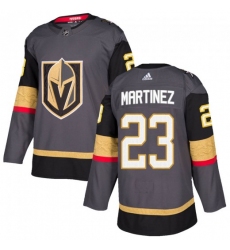 Men Adidas Vegas Golden Knights 23 Alec Martinez Gray Home Jersey