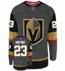 Men Vegas Golden Knights 23 Alec Martinez Gray Adidas Jersey