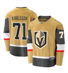 Men Vegas Golden Knights William Karlsson Fanatics Branded Gold 2020 21 Alternate Premier Breakaway Player Jersey