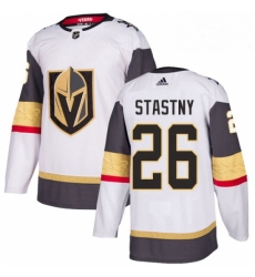 Mens Adidas Vegas Golden Knights 26 Paul Stastny Authentic White Away NHL Jersey 