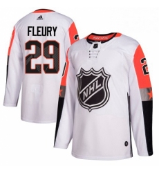 Mens Adidas Vegas Golden Knights 29 Marc Andre Fleury Authentic White 2018 All Star Pacific Division NHL Jersey 